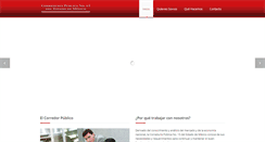 Desktop Screenshot of correduria15mex.com